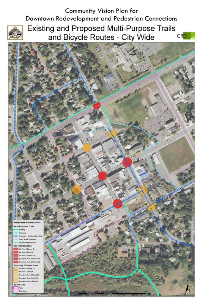 Foley Trail Downtown Map City Of Foley Minnesota 1516